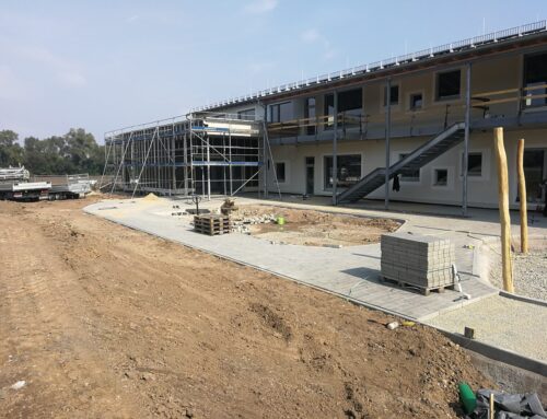 Neuer Kindergarten in Rosdorf (Landkreis Göttingen). Das Projekt im Neubaugebiet Erich-Kästner-Weg.