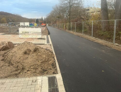 Der neue Fuß- und Radweg am Aqualand ist auch fertiggestellt!