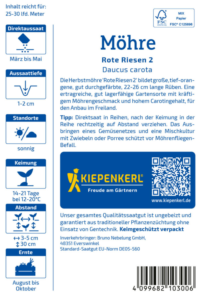 Möhre Rote Riesen 2 – Bild 2