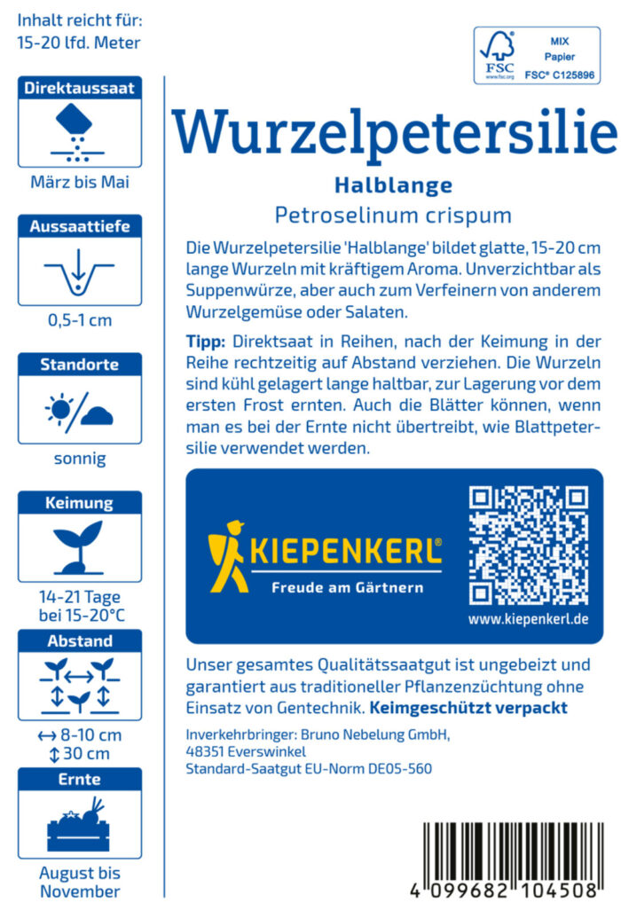 Wurzelpetersilie Halblange – Bild 2