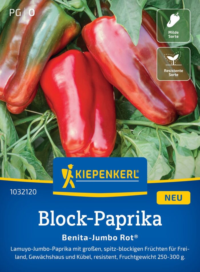 Block-Paprika Benita-Jumbo Rot®, F1